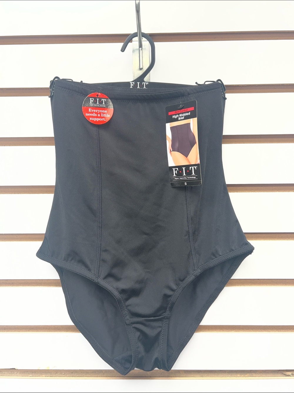 High-Waisted Shapewear Brief — Black